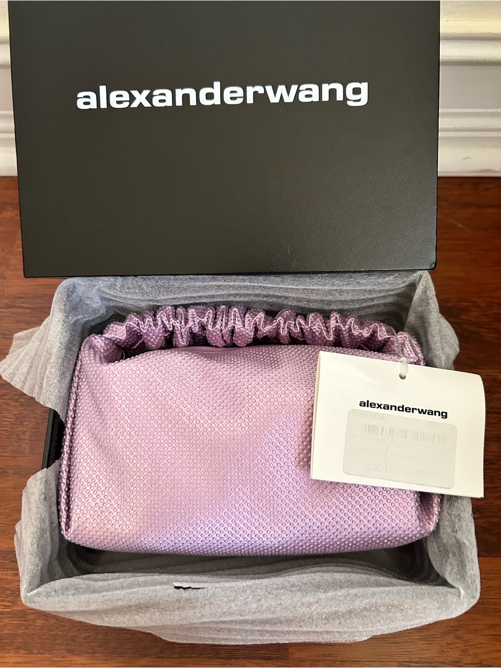 NWT Alexander Wang Scrunchie Mini Bag w/ Hotfix Embellishment Handbag